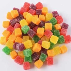 Mango Cube Shape Gummy Candy
